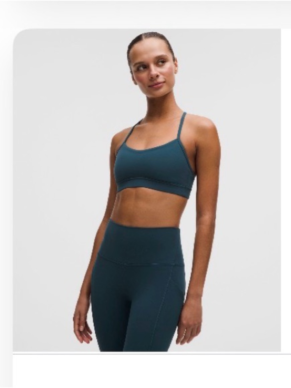 Lululemon Flow Y Nulu Strappy Sports Bra size 4